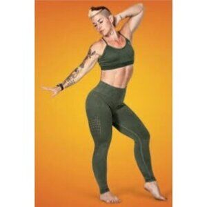 GRRRL Clothing‎ Lucky Jade Seamless Leggings Size Weili/Victoria